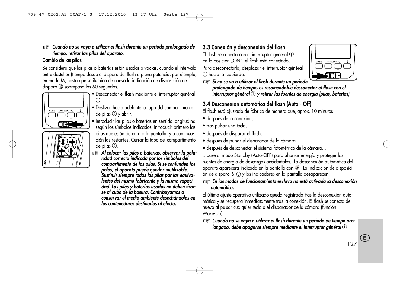 Metz MECABLITZ 50 AF-1 digital Sony User Manual | Page 127 / 158