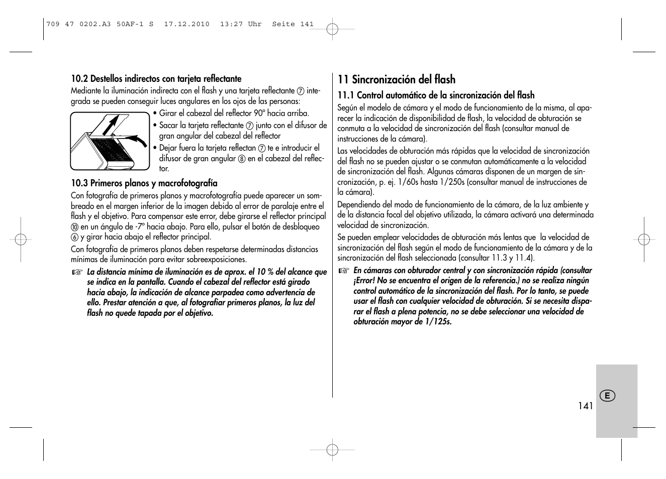 Metz MECABLITZ 50 AF-1 digital Sony User Manual | Page 141 / 158