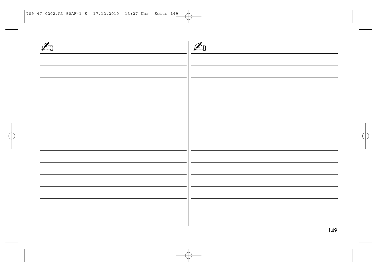 Metz MECABLITZ 50 AF-1 digital Sony User Manual | Page 149 / 158