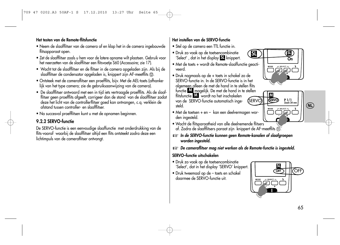 Metz MECABLITZ 50 AF-1 digital Sony User Manual | Page 65 / 158