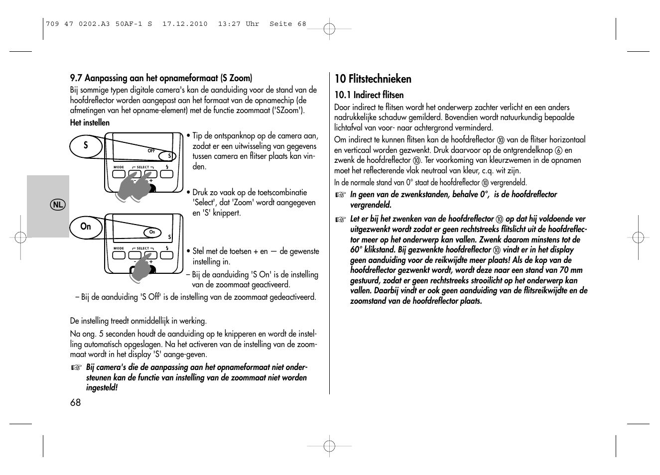 Metz MECABLITZ 50 AF-1 digital Sony User Manual | Page 68 / 158