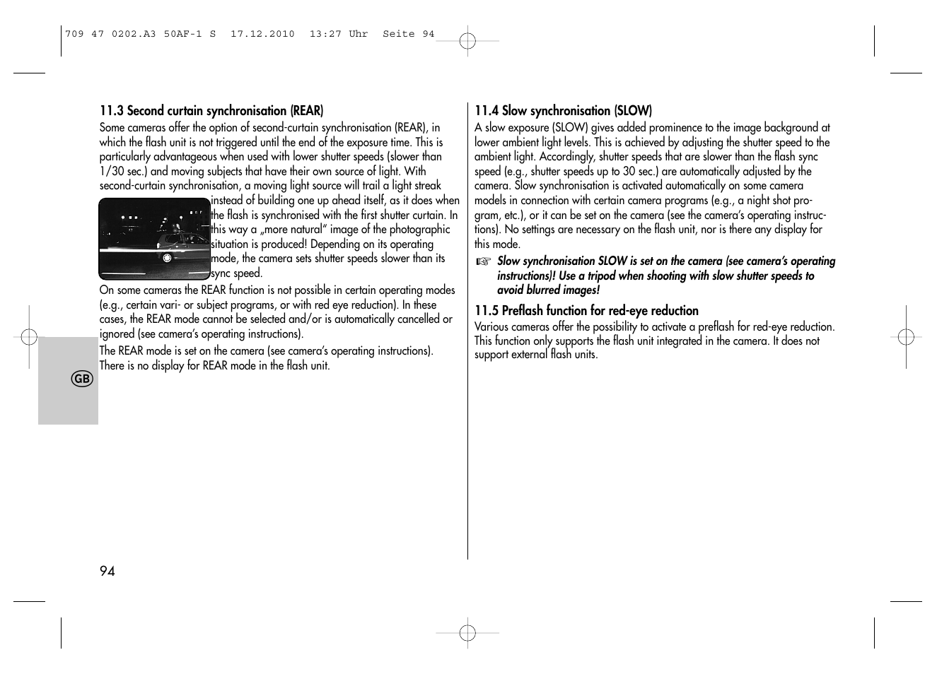 Metz MECABLITZ 50 AF-1 digital Sony User Manual | Page 94 / 158