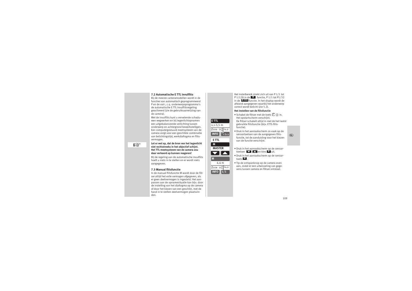Metz MECABLITZ 52 AF-1 digital Canon User Manual | Page 109 / 294
