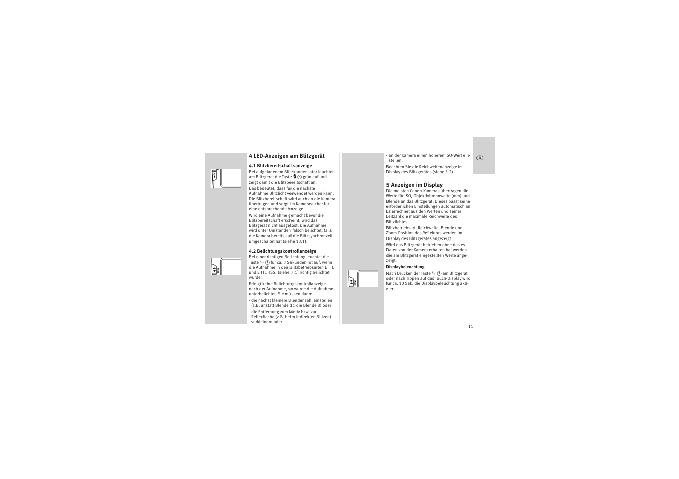 Metz MECABLITZ 52 AF-1 digital Canon User Manual | Page 11 / 294