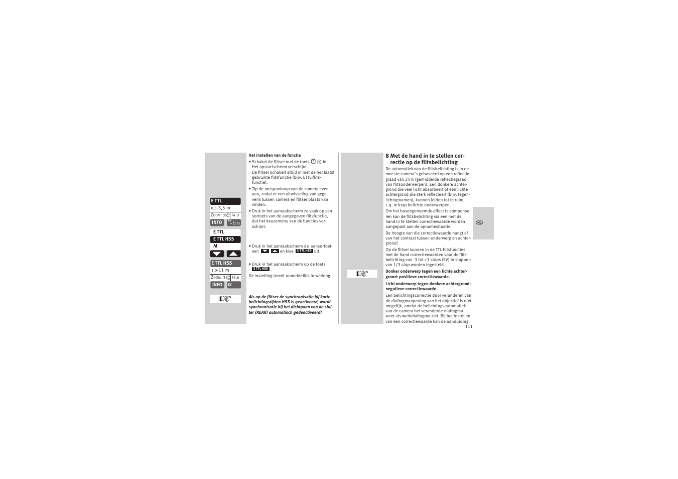 Metz MECABLITZ 52 AF-1 digital Canon User Manual | Page 111 / 294