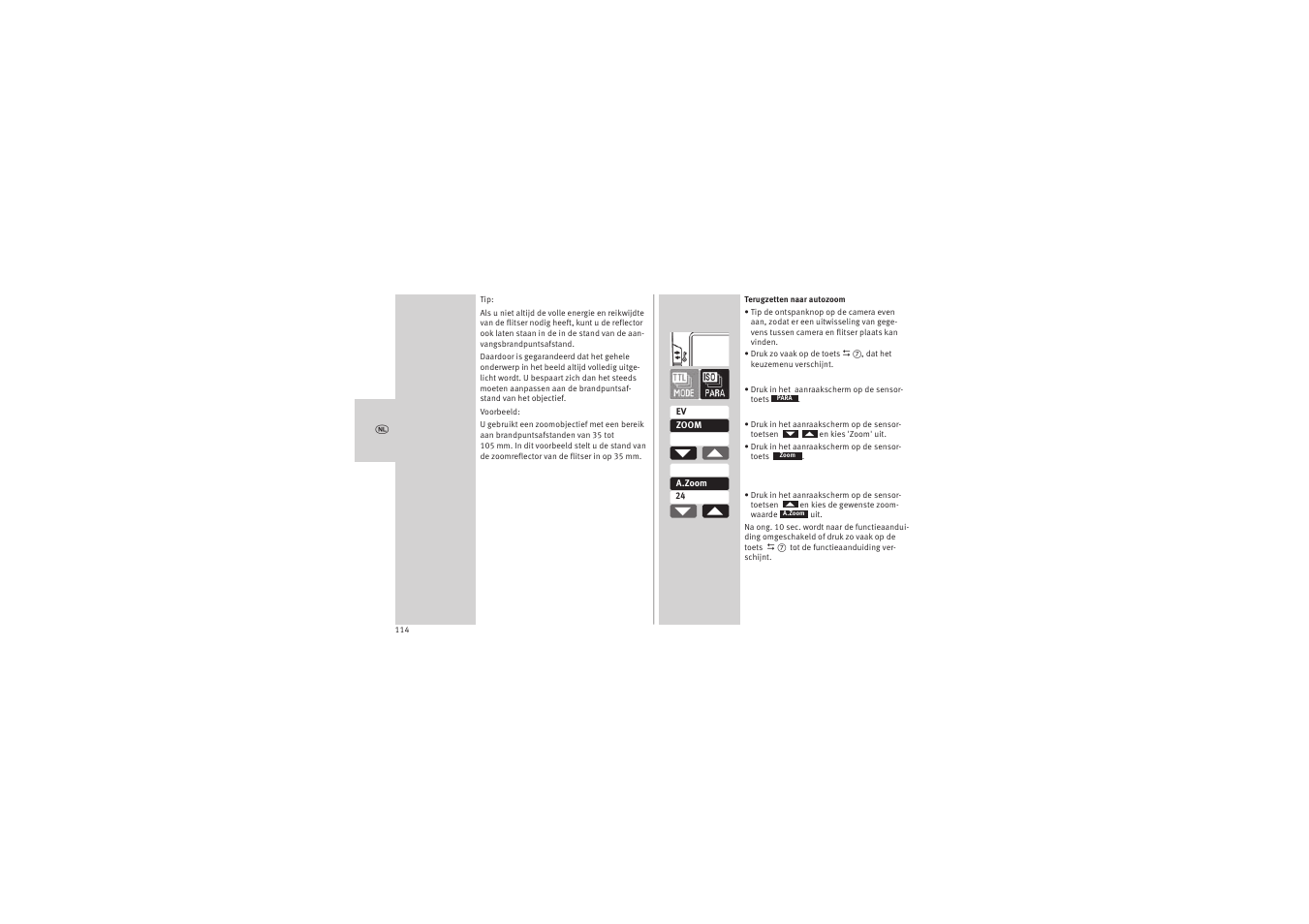 Metz MECABLITZ 52 AF-1 digital Canon User Manual | Page 114 / 294