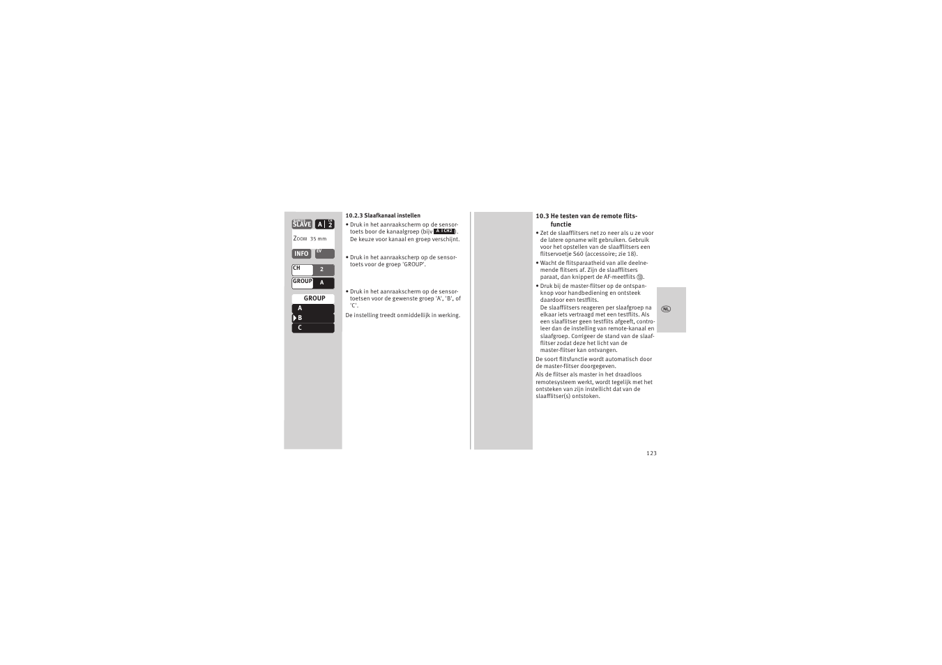Metz MECABLITZ 52 AF-1 digital Canon User Manual | Page 123 / 294