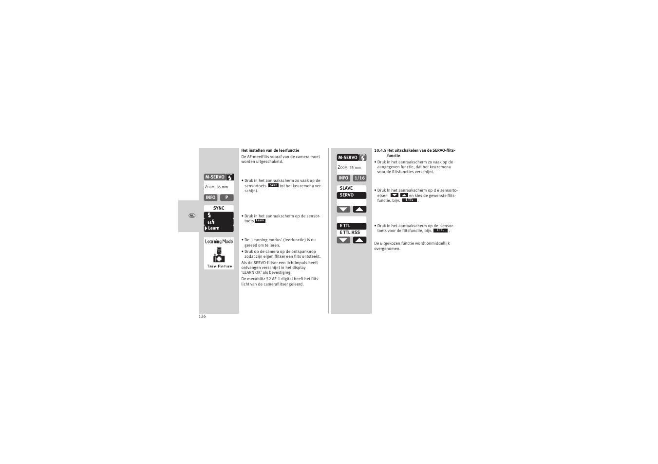 Metz MECABLITZ 52 AF-1 digital Canon User Manual | Page 126 / 294