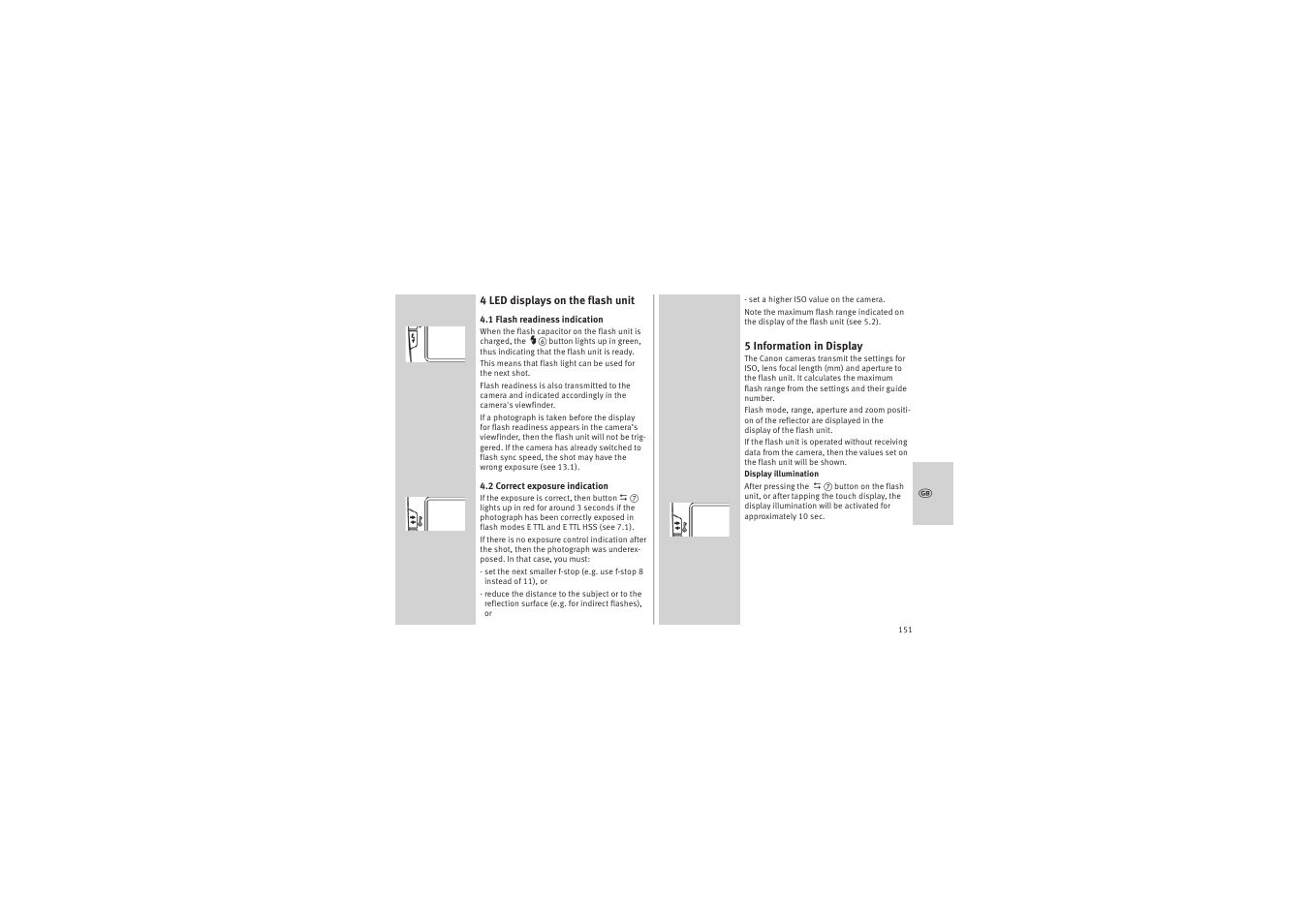 Metz MECABLITZ 52 AF-1 digital Canon User Manual | Page 151 / 294