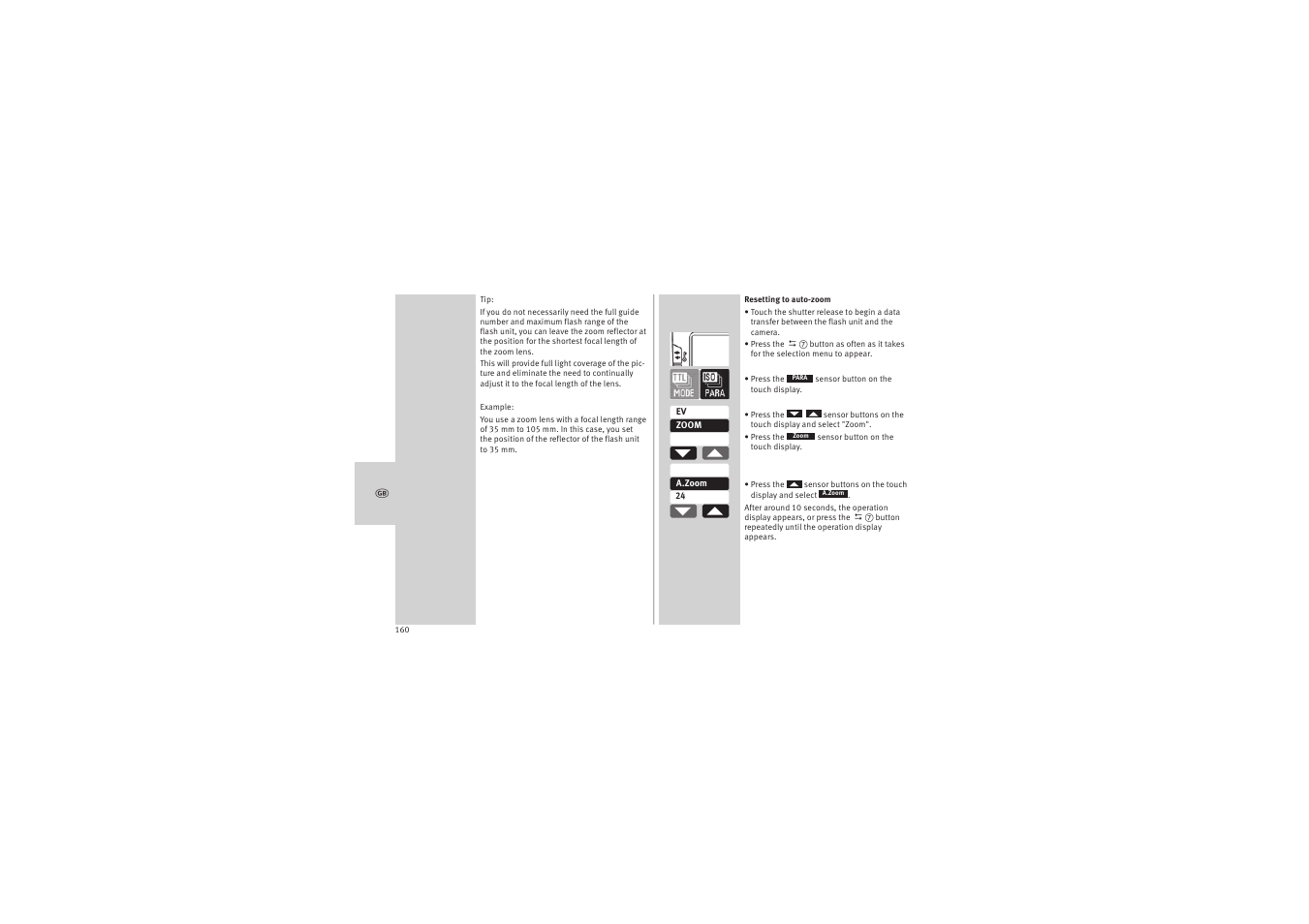 Metz MECABLITZ 52 AF-1 digital Canon User Manual | Page 160 / 294
