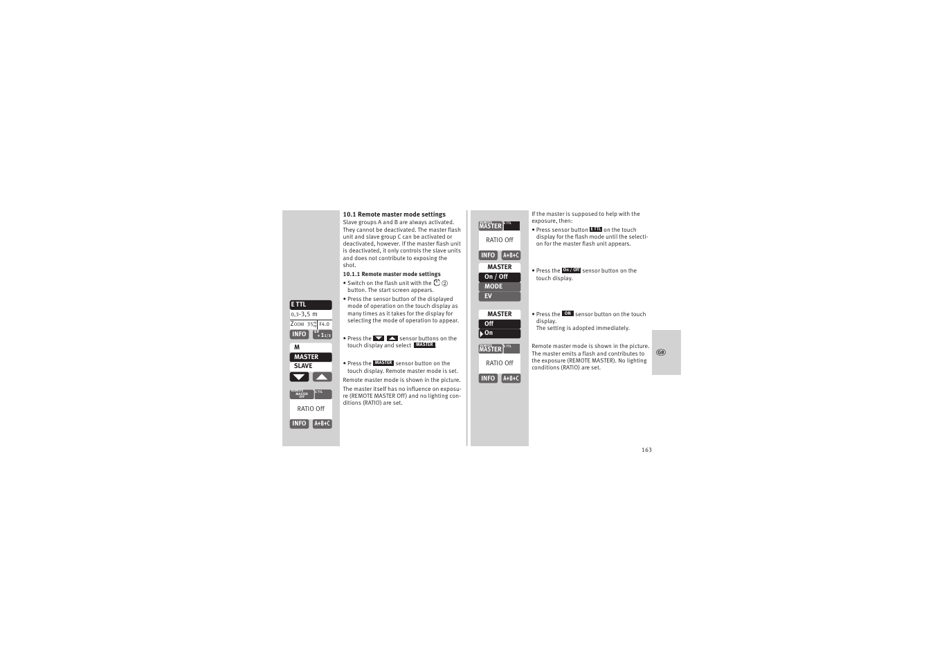 Metz MECABLITZ 52 AF-1 digital Canon User Manual | Page 163 / 294