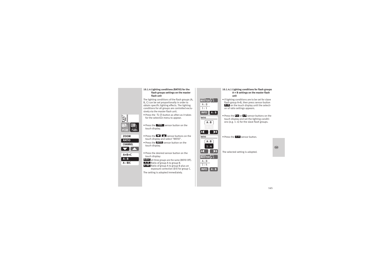 Metz MECABLITZ 52 AF-1 digital Canon User Manual | Page 165 / 294