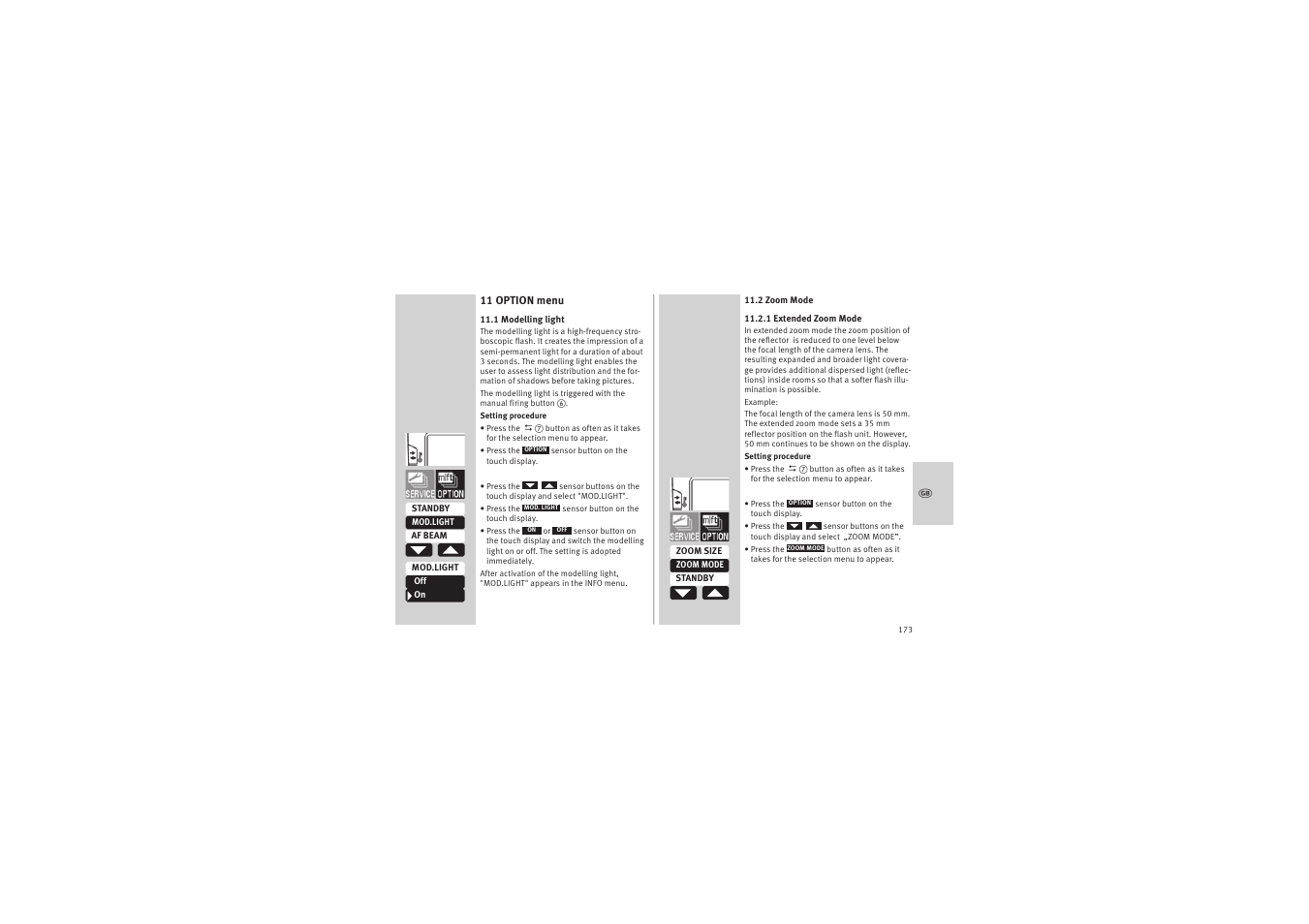 Metz MECABLITZ 52 AF-1 digital Canon User Manual | Page 173 / 294