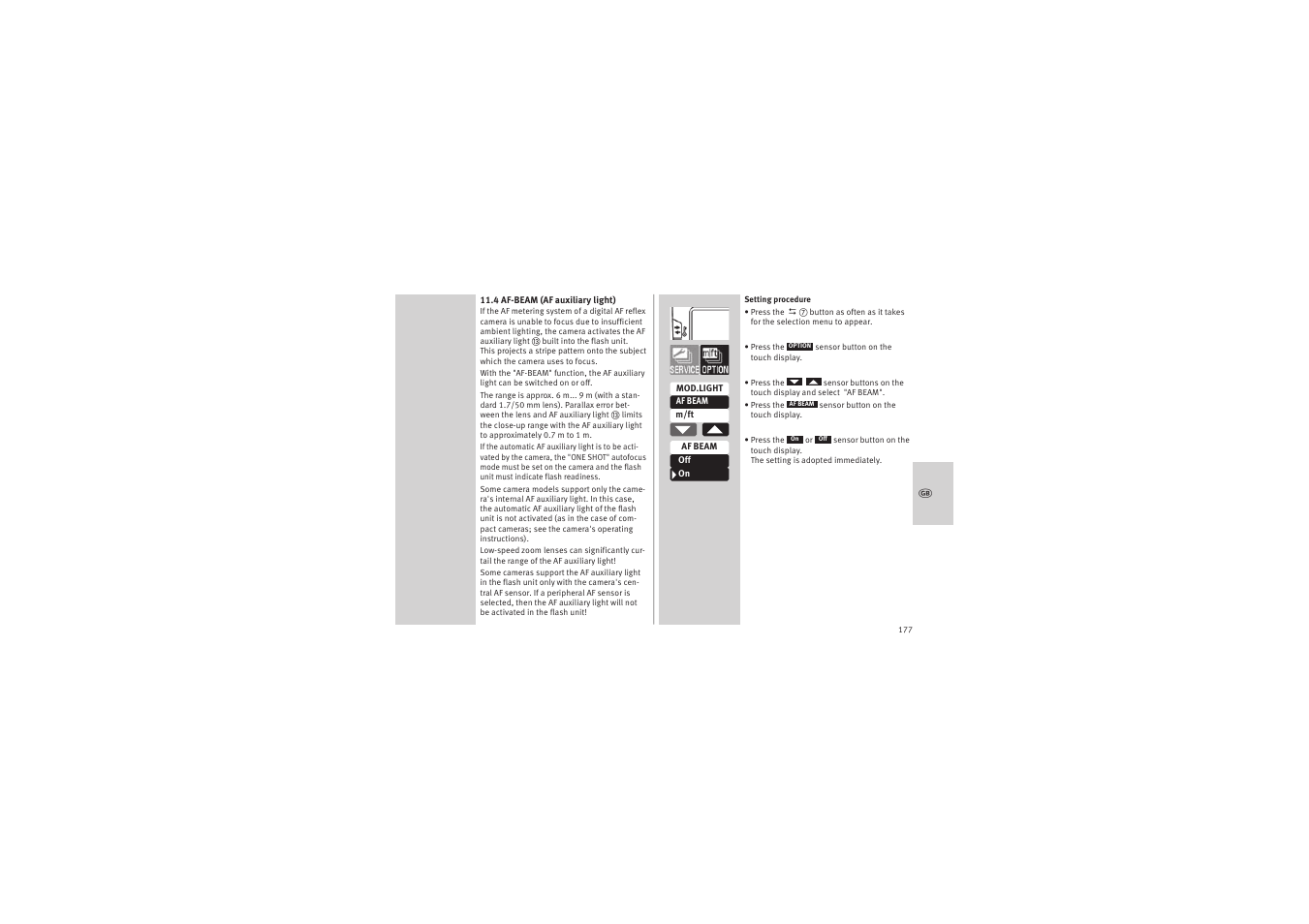 Metz MECABLITZ 52 AF-1 digital Canon User Manual | Page 177 / 294