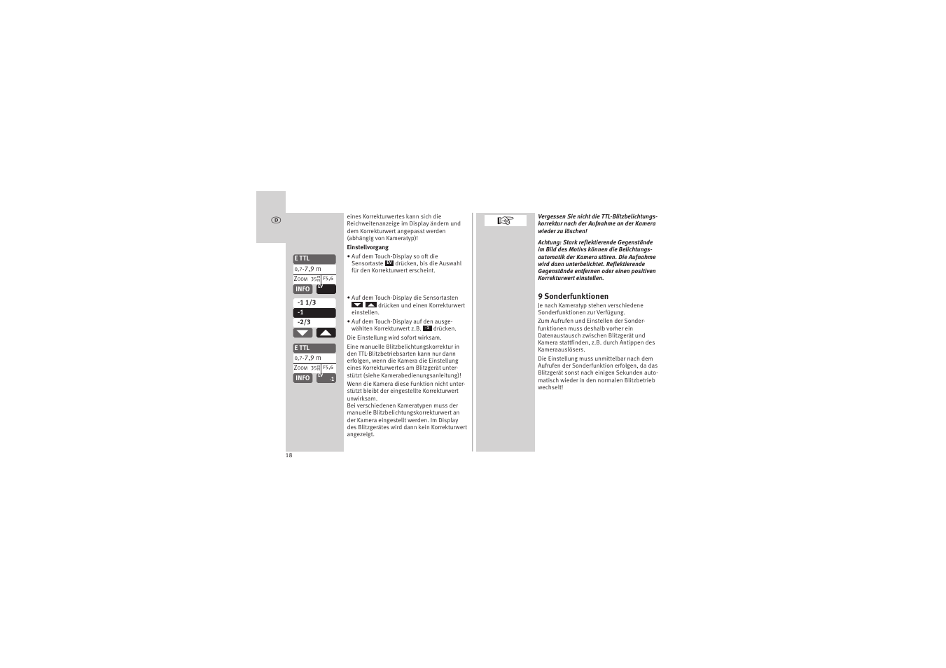 Metz MECABLITZ 52 AF-1 digital Canon User Manual | Page 18 / 294