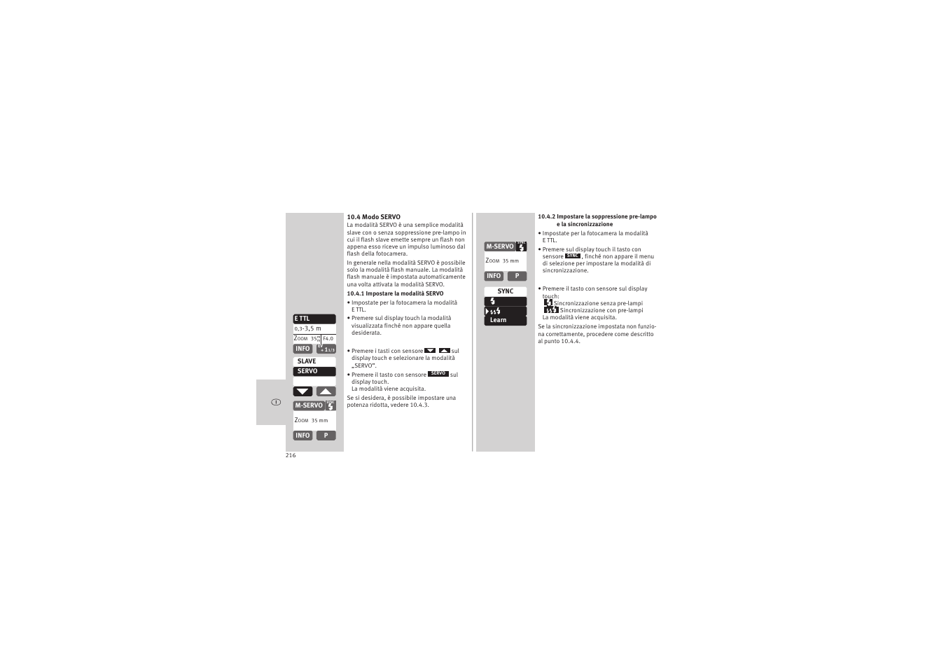 Metz MECABLITZ 52 AF-1 digital Canon User Manual | Page 216 / 294