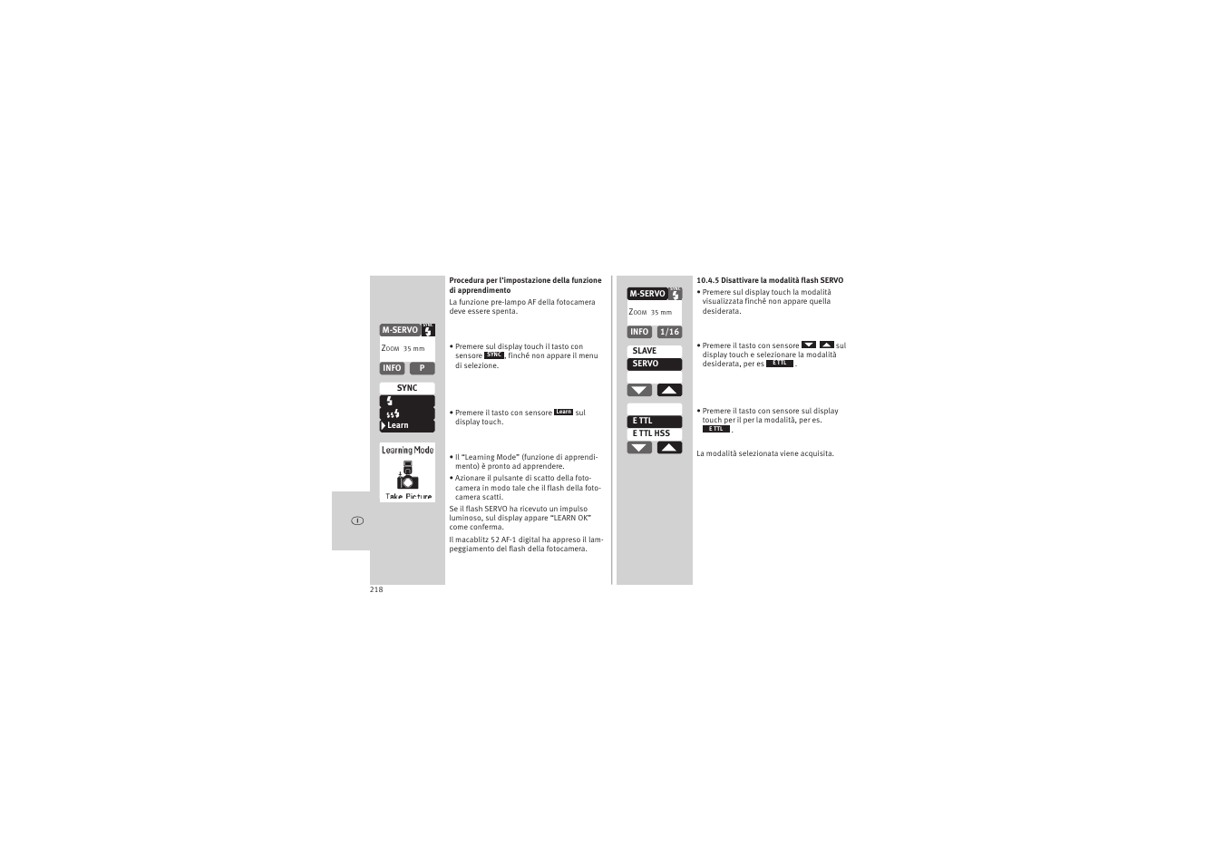 Metz MECABLITZ 52 AF-1 digital Canon User Manual | Page 218 / 294