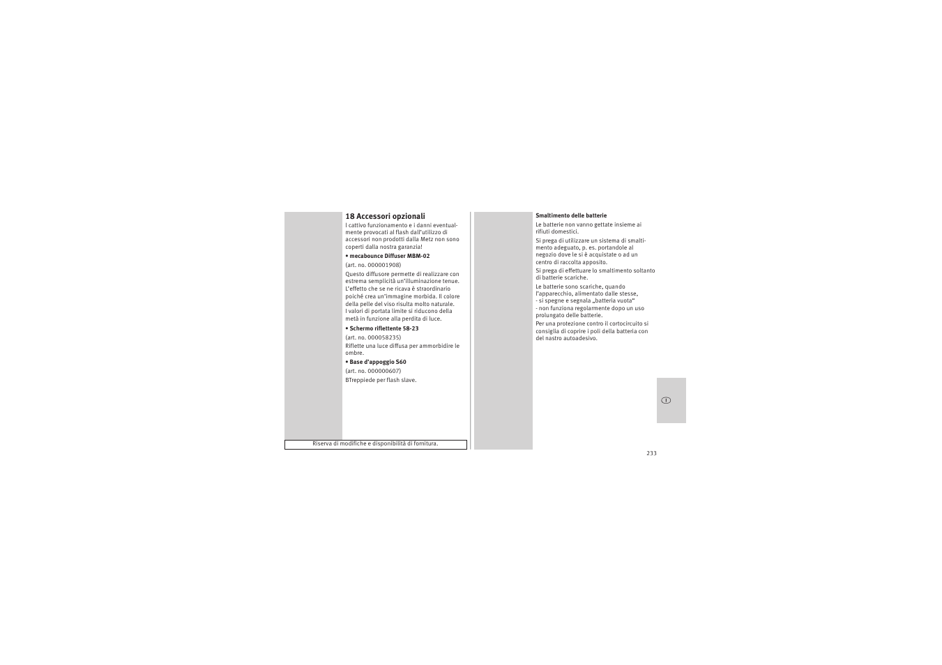 Metz MECABLITZ 52 AF-1 digital Canon User Manual | Page 233 / 294