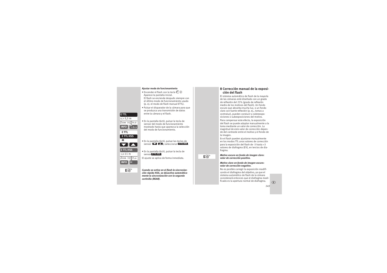 Metz MECABLITZ 52 AF-1 digital Canon User Manual | Page 249 / 294