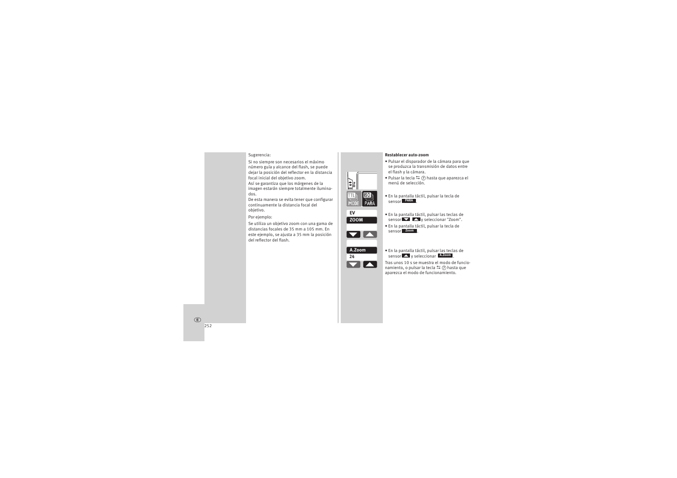 Metz MECABLITZ 52 AF-1 digital Canon User Manual | Page 252 / 294