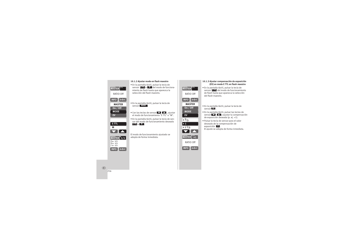 Metz MECABLITZ 52 AF-1 digital Canon User Manual | Page 256 / 294