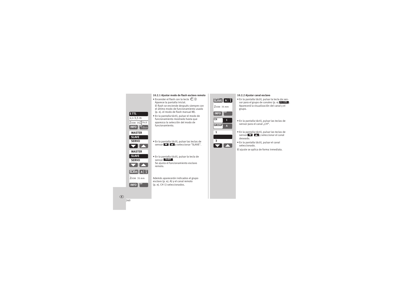 Metz MECABLITZ 52 AF-1 digital Canon User Manual | Page 260 / 294
