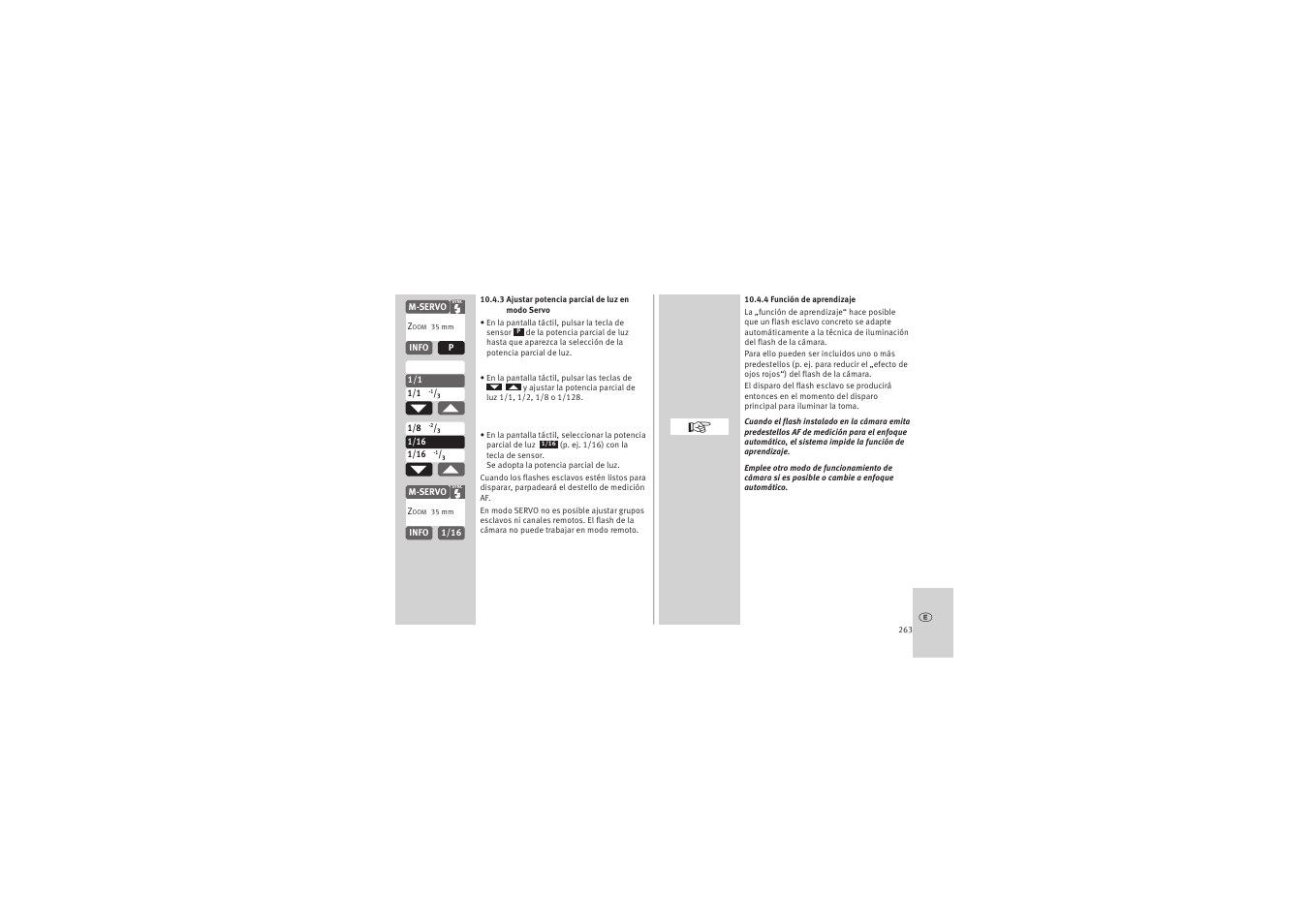 Metz MECABLITZ 52 AF-1 digital Canon User Manual | Page 263 / 294