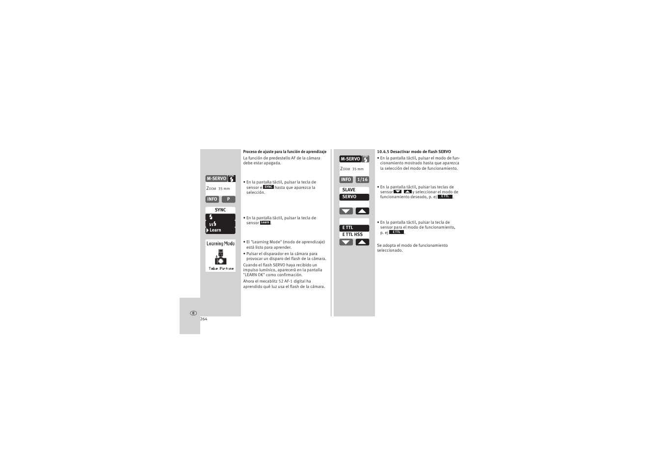 Metz MECABLITZ 52 AF-1 digital Canon User Manual | Page 264 / 294