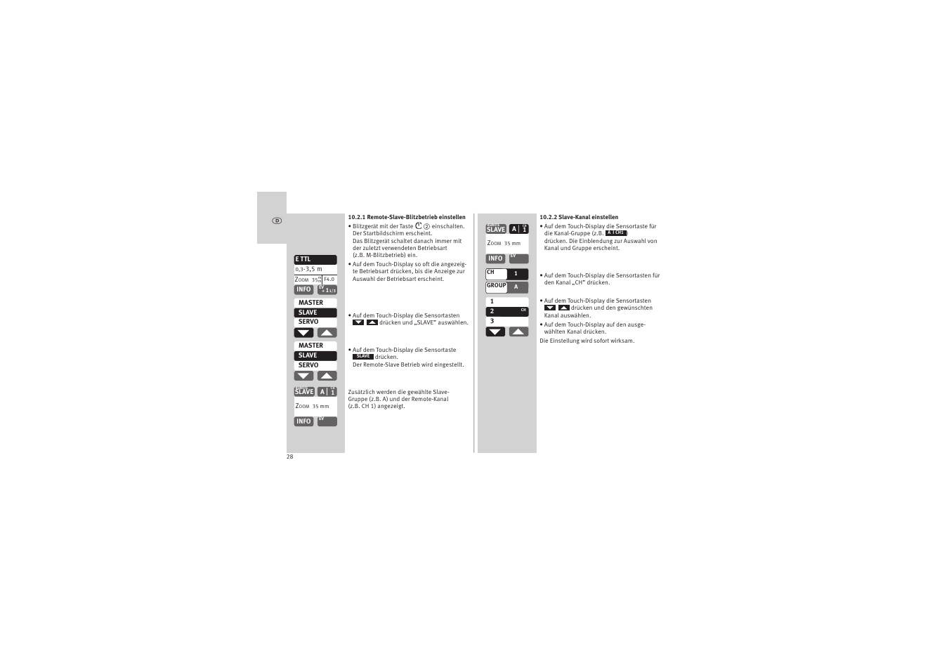 Metz MECABLITZ 52 AF-1 digital Canon User Manual | Page 28 / 294