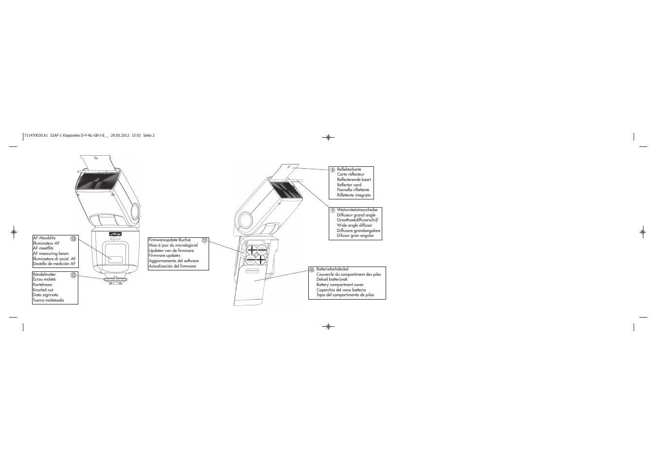 Metz MECABLITZ 52 AF-1 digital Canon User Manual | Page 293 / 294