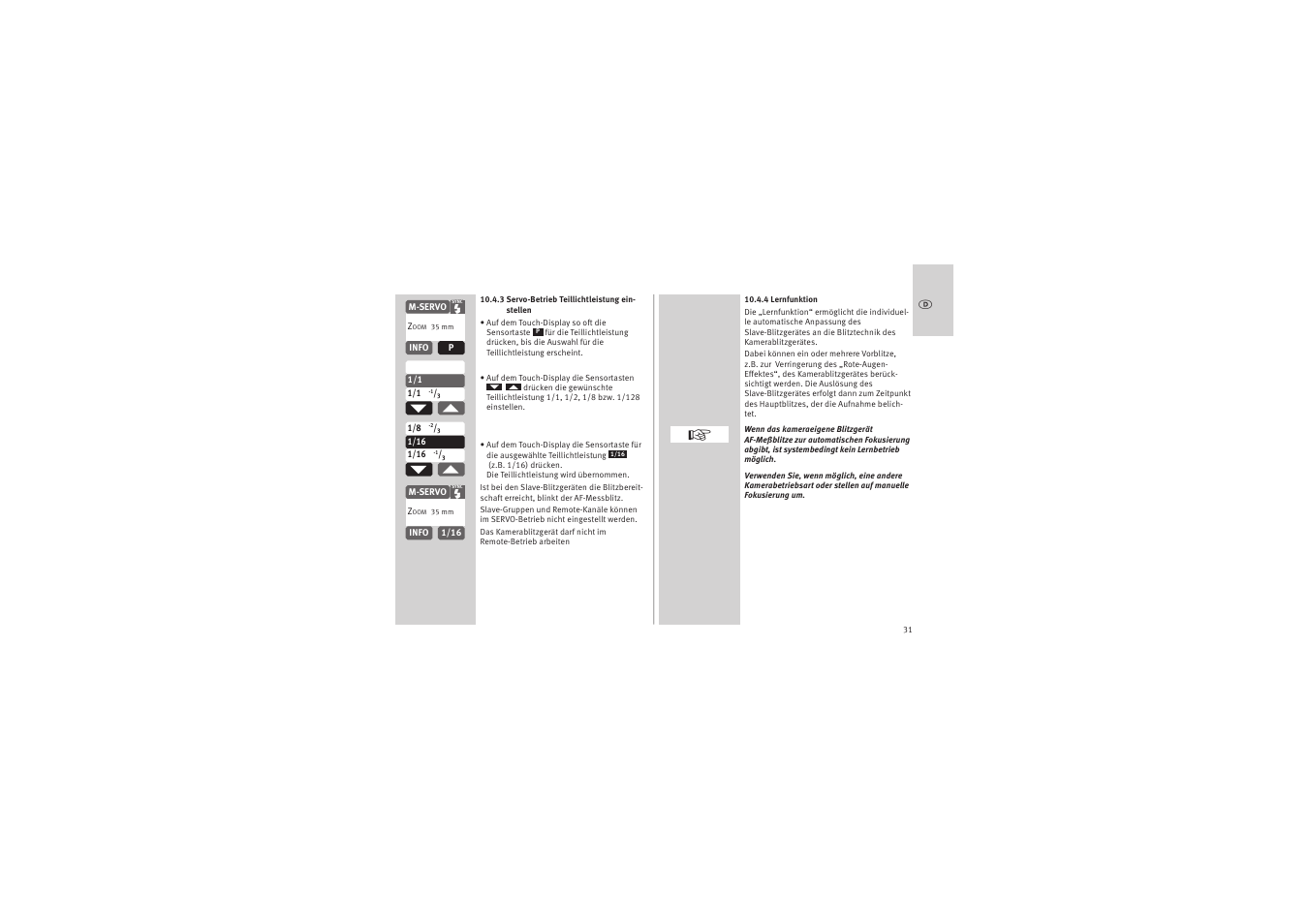 Metz MECABLITZ 52 AF-1 digital Canon User Manual | Page 31 / 294