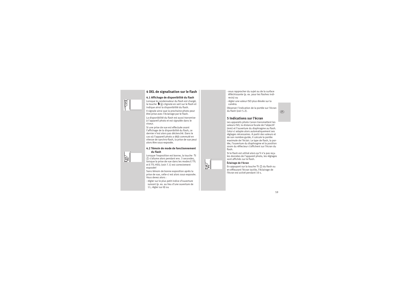 Metz MECABLITZ 52 AF-1 digital Canon User Manual | Page 59 / 294