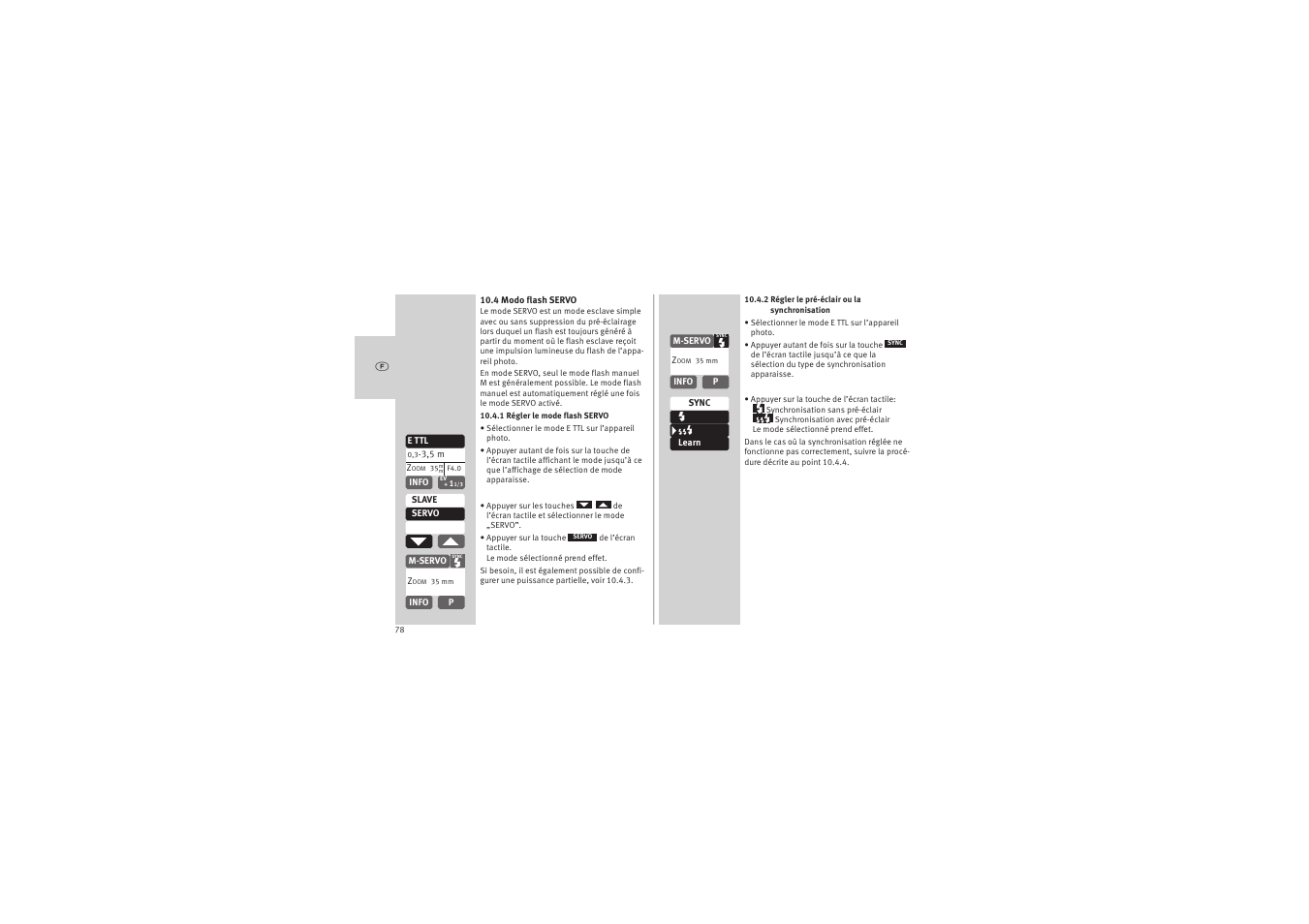 Metz MECABLITZ 52 AF-1 digital Canon User Manual | Page 78 / 294