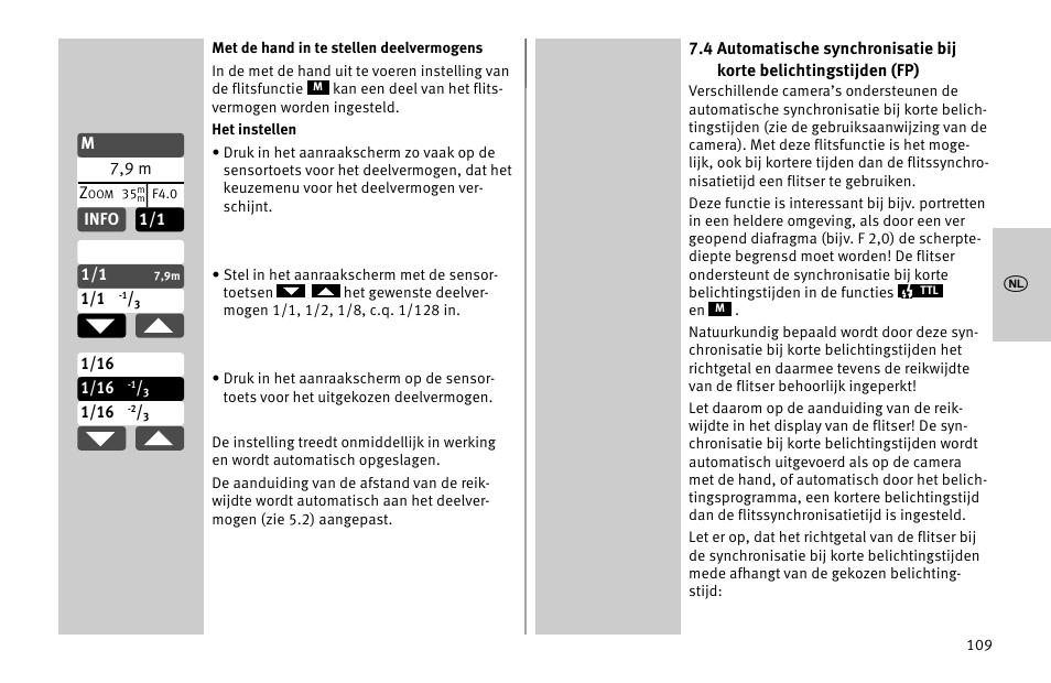 Metz MECABLITZ 52 AF-1 digital Nikon User Manual | Page 109 / 286