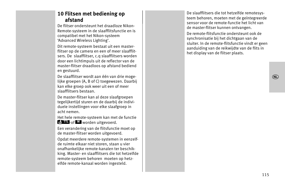 10 flitsen met bediening op afstand | Metz MECABLITZ 52 AF-1 digital Nikon User Manual | Page 115 / 286