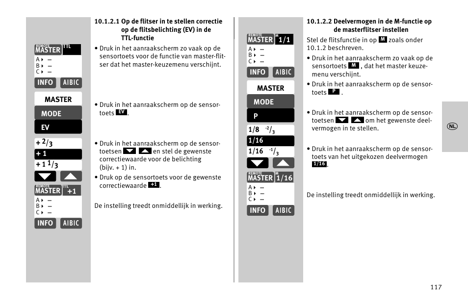 Metz MECABLITZ 52 AF-1 digital Nikon User Manual | Page 117 / 286