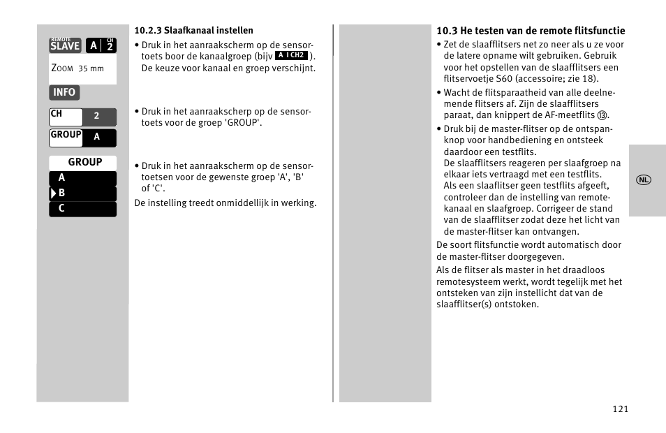 Metz MECABLITZ 52 AF-1 digital Nikon User Manual | Page 121 / 286