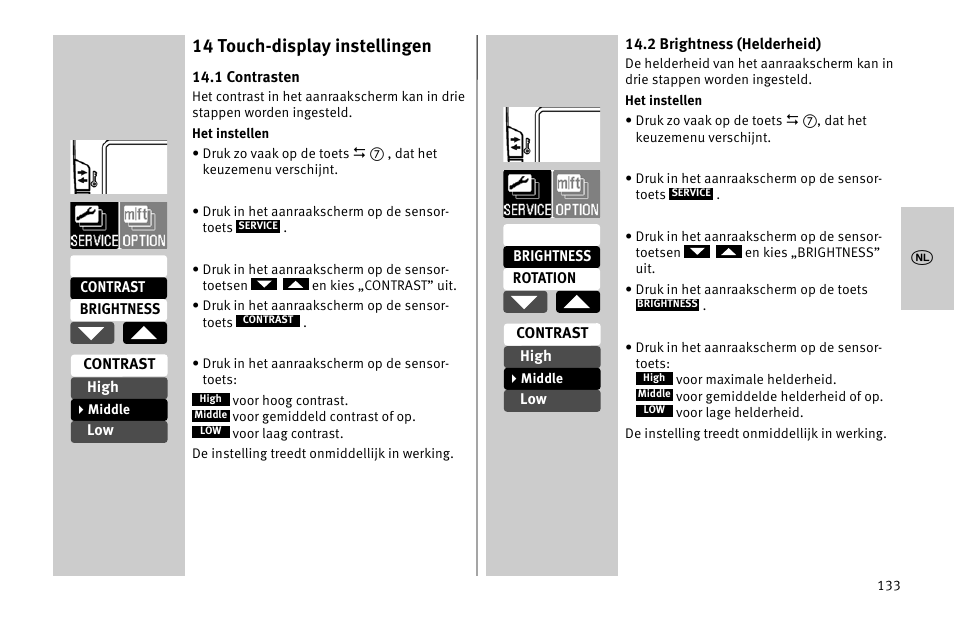 14 touch-display instellingen | Metz MECABLITZ 52 AF-1 digital Nikon User Manual | Page 133 / 286