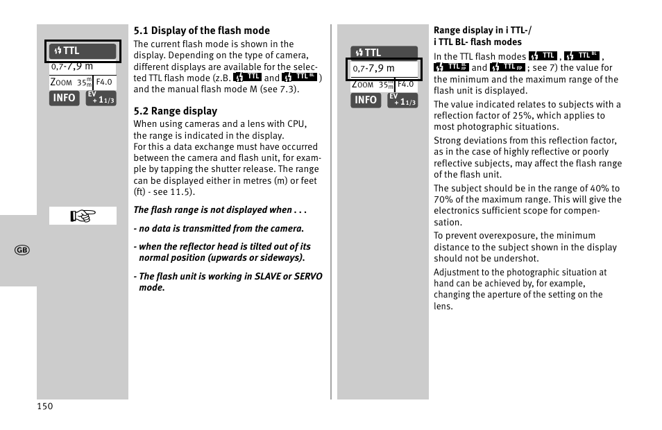 Metz MECABLITZ 52 AF-1 digital Nikon User Manual | Page 150 / 286