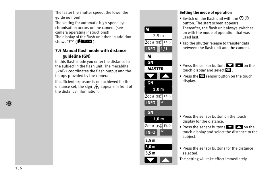 Metz MECABLITZ 52 AF-1 digital Nikon User Manual | Page 156 / 286
