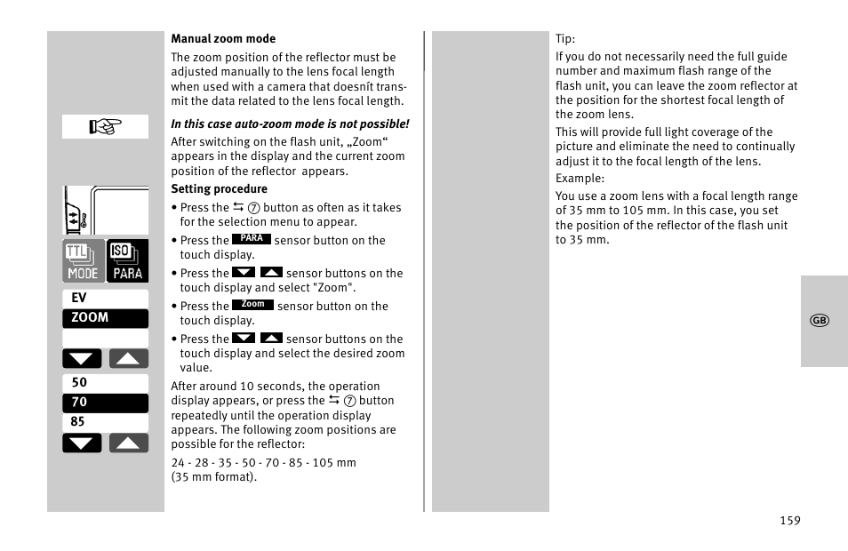 Metz MECABLITZ 52 AF-1 digital Nikon User Manual | Page 159 / 286