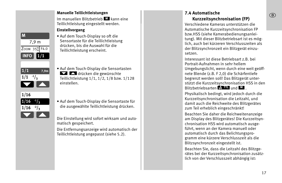 Metz MECABLITZ 52 AF-1 digital Nikon User Manual | Page 17 / 286