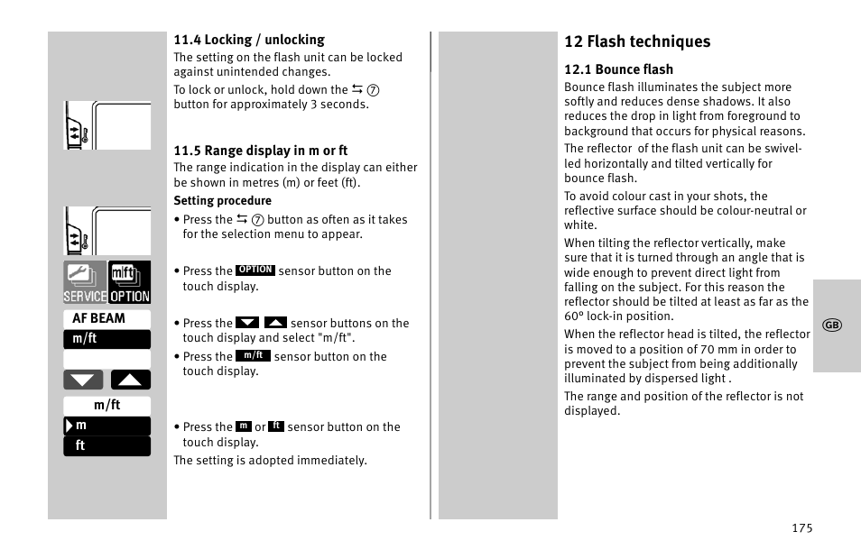 12 flash techniques | Metz MECABLITZ 52 AF-1 digital Nikon User Manual | Page 175 / 286