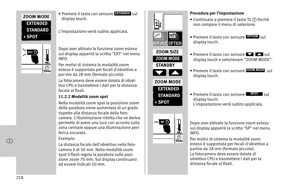 Metz MECABLITZ 52 AF-1 digital Nikon User Manual | Page 218 / 286