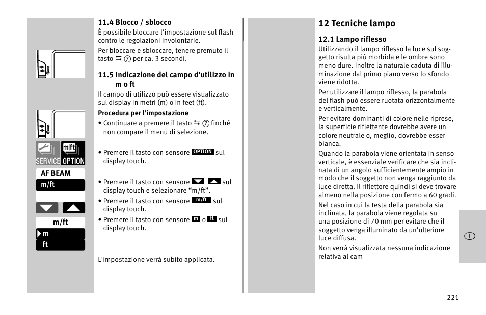 12 tecniche lampo | Metz MECABLITZ 52 AF-1 digital Nikon User Manual | Page 221 / 286