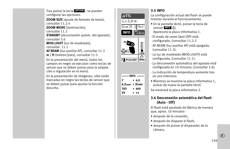 Metz MECABLITZ 52 AF-1 digital Nikon User Manual | Page 239 / 286