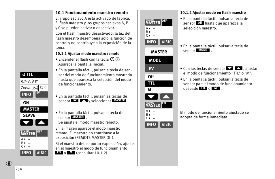 Metz MECABLITZ 52 AF-1 digital Nikon User Manual | Page 254 / 286