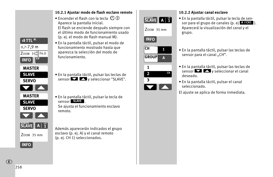 Metz MECABLITZ 52 AF-1 digital Nikon User Manual | Page 258 / 286