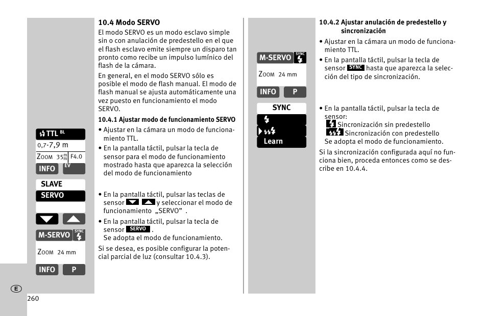 Metz MECABLITZ 52 AF-1 digital Nikon User Manual | Page 260 / 286