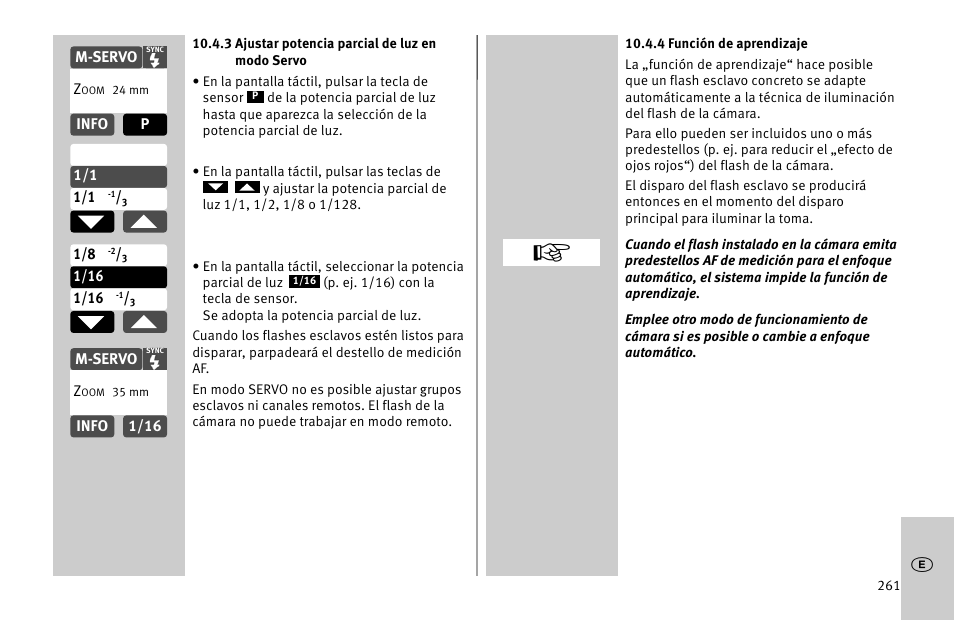 Metz MECABLITZ 52 AF-1 digital Nikon User Manual | Page 261 / 286